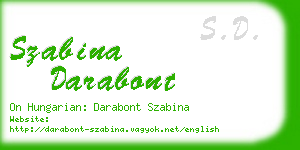 szabina darabont business card